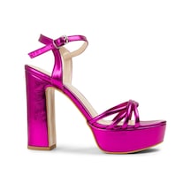 Deery Pembe Platform Topuklu Kadın Abiye Ayakkabı - K2032zpmbm01 Pembe