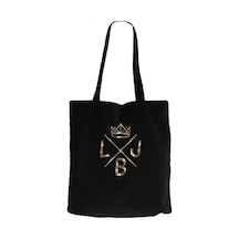 Lebron James King logo Siyah Kanvas Bez Çanta Siyah