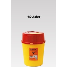 30 Litre Tıbbı Atık Kovası Çöp Kovası Pedalsız Kesici Ve Delici Atık Kovası Adetli 10 Adet Beyaz