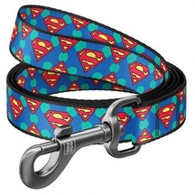Waudog Collar Köpek Gezdirme Tasması Superman Desenli 15 Mm 122 Cm