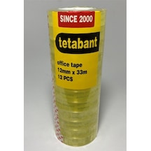 Tetabant 12 Mm X 33 M Kırtasiye Bandı-12'li Set