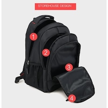 Büyük Kapasiteli Kırmızı Öğrenci Sırt Çantası Kirmizi