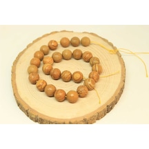 Yasam Tohumu Jasper Taşı Yarım Dizi 12 - 13 MM Aralığı 25875 18 CM Çok Renkli