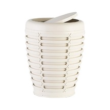 Primanova Palm Çöp Kovası Bej. Krem