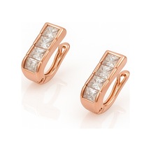 18k Rose Gold Plated Sofia Hoop Küpe Gold