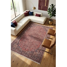 Dekoratif Halı Kaymaz Taban Leke Tutmaz Yıkanabilir Kilim Özel Ölçü Salon Halısı 3042