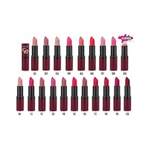 Velvet Matte Lipstick No: 19 - Yoğun Pigmentli Kadifemsi Mat Ruj Çok Renkli