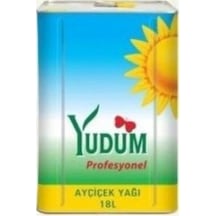 Yudum Profesyonel Ayçiçek Yağı 18 L