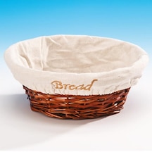 Zicco Ekmek Sepeti Bezli Daire 24 x 8 Cm Kahverengi