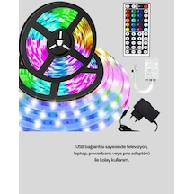 10 Metre Telefon Kontrollü Smart Şerit Led Usb Rgb Kumandalı Belirtilmemis