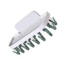 Ganzhoushop Pantolon Askısı Klipsleri Duvara Monte Askılar Damlama Kurutma Rafı Banyo Kullanımı Yeşil 36x15cm Su Geçirmez 1 Adetyeşil Çok Renkli