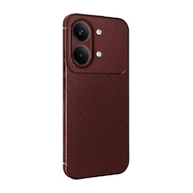 Xiaomi Poco X8 Pro Max Uyumlu Auto Focus Karbon Kapak - Bordo
