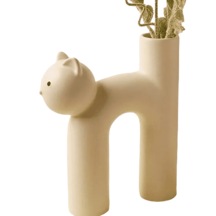 Seramik Kedi Vazo Vz262-4