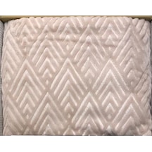 Merinos Embos Tek Kişilik Kutulu Battaniye 160 X 220 Pudra