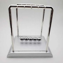 Şık Gümüş Denge Balans 18 Cm Ofis Dekoru