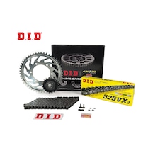 Zincir Dişli Seti Hyosung Gt 650 650 Cc 2004-2015 / Hyosung / Gt 650 / 650cc / Zincir: Dıd-525vx3 Çelik -108 / Ön-arka Dişli: Jt 15t-44t / 2004-2005-2006-2007-2008-2009-2010-2011-2012-2013-2014-2015 1.Resim