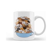 Sevimli Kediler Cats Kupa Bardak Porselen Karışık
