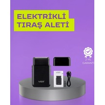 Kart Tasarımlı Şarjlı Tıraş Makinesi 2 Başlıklı Hassas Kesim