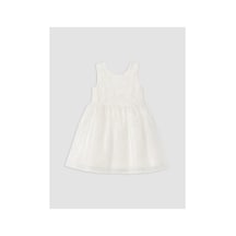 LC Waikiki Alıta Cıty Farkıyla Lcw Kids Beyaz Baskılı Kız Çocuk Elbise Beyaz - 928242519 Beyaz
