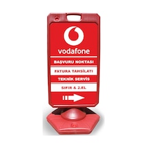 Vodafone   Reklam ve Yönlendirme Uyari Dubasi A Tabela Kırmızı