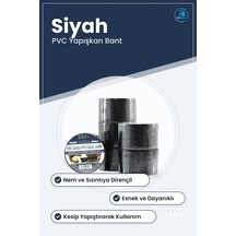 Pvc Kanal Bandı Siyah Su Geçirmez Çok Amaçlı Yapışkan İzolasyon E