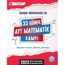Rehber Matematik 33 Günde Ayt Matematik Kampı-2023 Özel Baskı