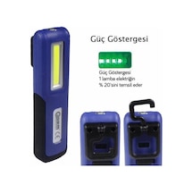 Arm Şarjlı Mıknatıslı Led Fener-Lamba Powerbank 240 Lumen N11.12378 Mavi