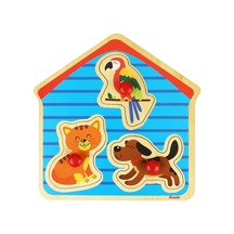 Rossie Ahşap Ilk Yapboz Evcil Hayvanlar