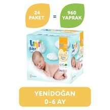 Uni Baby Yenidoğan Islak Havlu Mendil 24 x 40'Lı