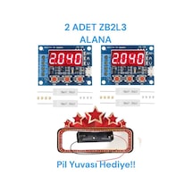 HEDİYELİ!! İKİ ADET Zb2L3 Akü 18650 Lityum Pil Kapasite Ölçer Test Cihazı 1.5-15V 3A-4391