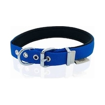 Konfor Dokuma Köpek Boyun Tasması Royalblue 2x30 35 Cm
