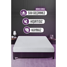 Su Sıvı Geçirmez Yatak Koruyucu Alez Yatak Alezi Çarşaf Mikro 100x200cm Fitted Baza+30cm