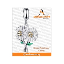 Papatya Buket Charm Asafaccessory Gümüş