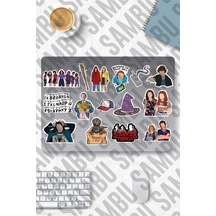 Stranger Things Temalı Sticker Etiket Seti 1 - Laptop Notebook Telefon