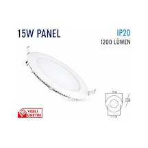 Lampist 15w Sıva Altı Slim Panel Led 3000k Beyaz Kasa