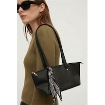 B&t Bujiteri The Tote Bag Fularlı Omuz Çantası Siyah Siyah