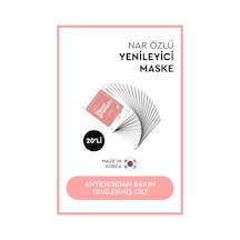 Mjcare On Pome Granate Mask - Mjcare On Nar Özlü Yüz Maskesi 20'li