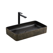 E-4061s Tezgah Üstü Lavabo Mat Siyah