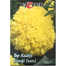 Eferen Top Kadife Çiçek Tohumu Sarı Renk