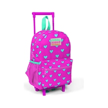 Coral High Kıds Pembe Kalp Desenli Çekcek Anaokul Çantası 24005