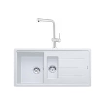 Franke Basis Bfg 651 Bianco Granit Evye + Active Plus Doccia 2.0 Batarya Set