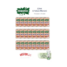24 Paket Doğadan Form Çilek & Yaban Mersini 18 Poşet Ve Rosıe