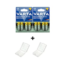 Varta 56706 2100 mAh AA Ni-MH Şarj Edilebilir Kalem Pil 2 x 4'lü + Pil Kutusu 2 Adet
