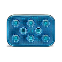 Sbdf6b 10v-30v Dikdörtgen Mavi Led Lamba Off Road , Tekne , Karavan , Kamp