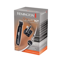 Groomkit Pg6130, Yüz Ve Vücut Kılı Için Şekillendirme Seti, 4 Çıkarılabilir Başlık, Siyah / Gri