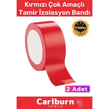Süper Güçlü Su Geçirmez Sızdırmaz Kırmızı Renk Çok Amaçlı Tamir İzolasyon Bandı 48mm X 10m 2 Adet