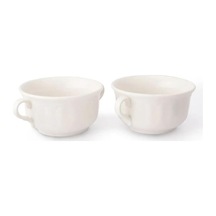 Çift Kulplu Çorba Kasesi Porselen Çorbalık Hazır Çorba Kasesi 11 Cm Beyaz