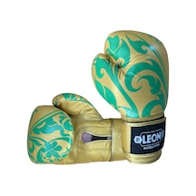 Leon Flower Deri Kick Boks Ve Muay Thai Eldiveni Altın Sarısı Altın