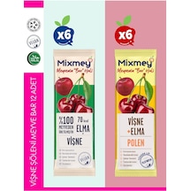 Mixmey Vişne Şöleni Meyve Barı – 12 Adet | Atıştırmalıklar – Glutensiz, Koruyucusuz - 12 Adet