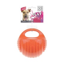 Kauçuk Top Köpek Oyuncağı Turuncu Small 7,7 Cm Çok Renkli